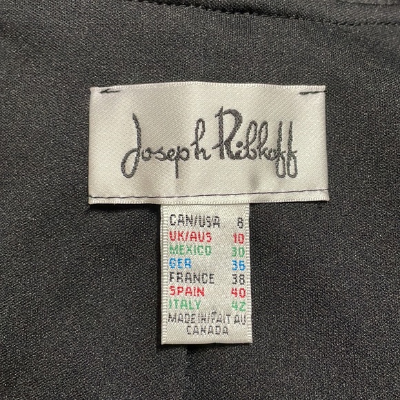 Joseph Ribkoff Long Open Front Lined Jacket Fur Cuffs Cardigan Blazer Coat 8 - Picture 7 of 16